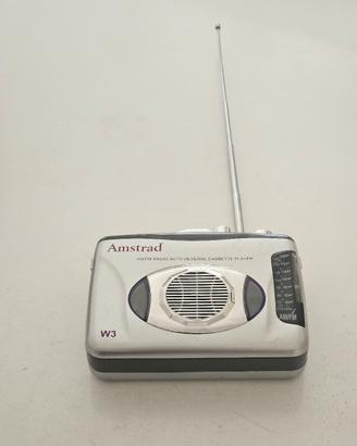 Radio Cassetta Amstrad AMFM auto reverse anni 80