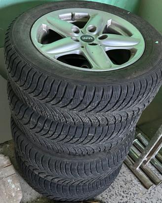 Gomme piu cerchi usati 205 60 R16 M+S  Mini