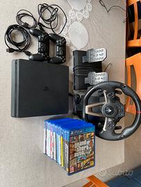 PS4 Slim+2 controller+Hori RWA Apex+16 giochi