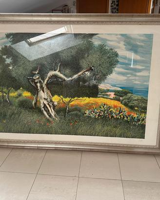 Quadro Franco Azzinari  155x110 cm con cornice