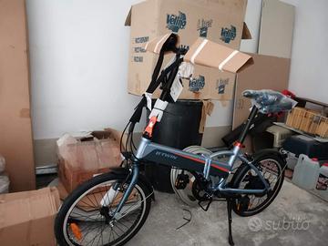 Bici elettrica pieghevole unisex nuova in lega