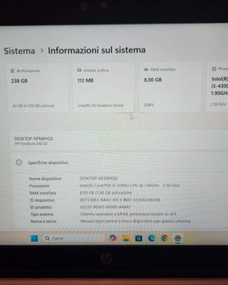 PC PORTATILE HP