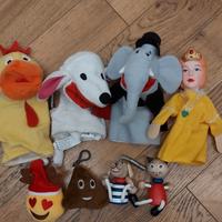 Marionette da mano in peluche 