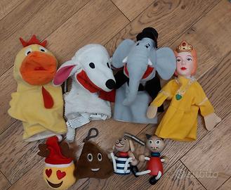 Marionette da mano in peluche 