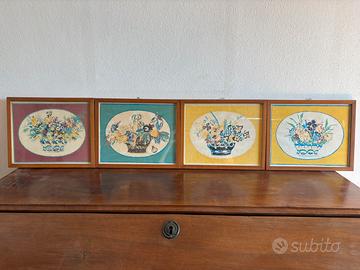 Felicita Frai 1969 4 litografie “Vasi di Fiori”