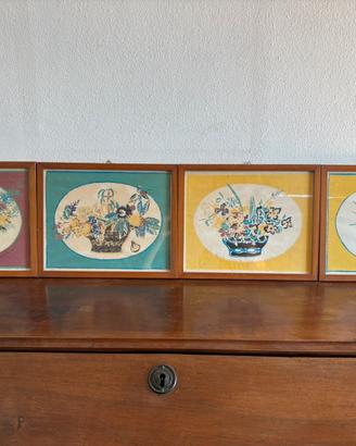 Felicita Frai 1969 4 litografie “Vasi di Fiori”