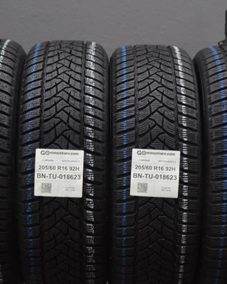 4 Pneumatici 205/60 R16 Dunlop Winter Sport 5