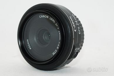 canon EOS ef-s 24mm f2.8 pancake lente UV filtro 