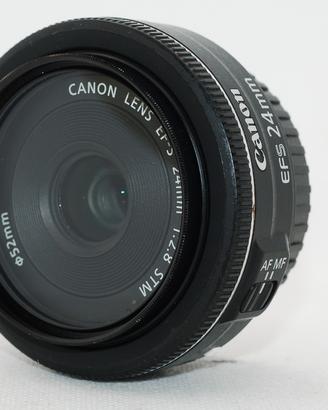 canon EOS ef-s 24mm f2.8 pancake lente UV filtro 