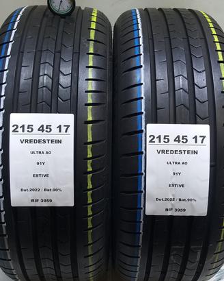 2 GOMME 215 45 17 VREDSTEIN RIF3959