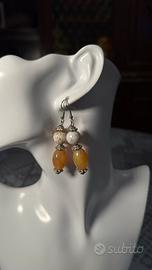 Orecchini in pietra naturale in style bohemien