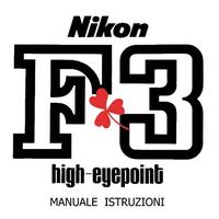 Manuale Istruzioni Nikon F3 HP