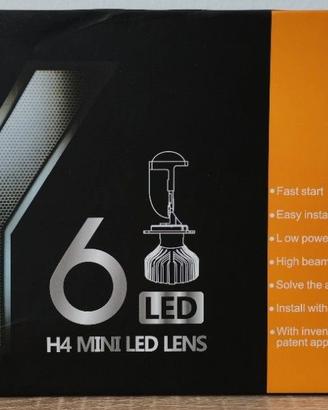 Lampadine LED H4 Y6 Mini Lens Alta Luminosità Auto