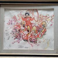 Quadro stampa carnevale di Viareggio Nilo Lenci