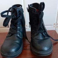 Stivaletti pelle nera Geox serie Disney 