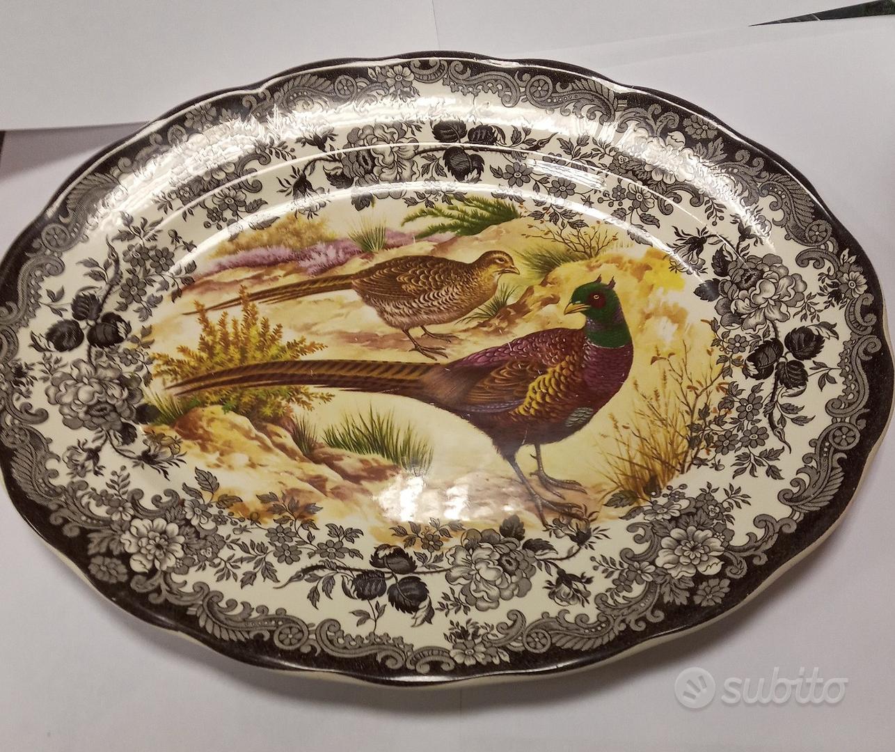 Royal Worcester Piatto Fondo Pastorale Porcellana Multicolore