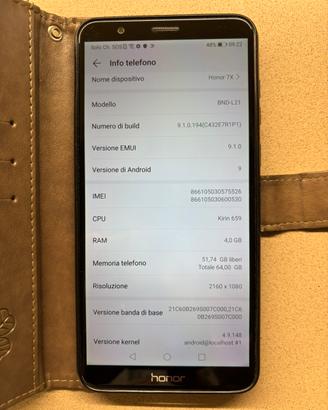 Honor 7X, 64GB completo
