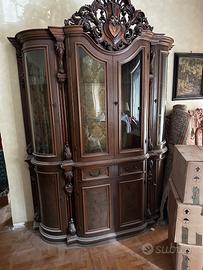 Mobile antiquariato salone+tavolo+attaccapanni