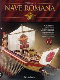 Nave romana modello Quinquereme Hachette 