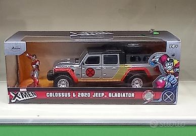 Die-Cast 1/32 Auto +Figura X Men Jeep Gladiator 