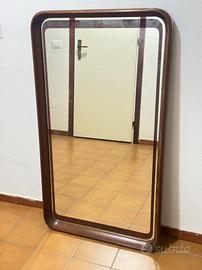 Specchio vintage anni '70 modernariato in legno 11