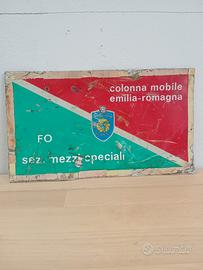 tabella targa di colonna mobile protezione civile 