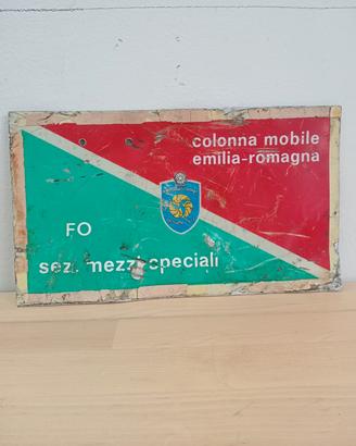 tabella targa di colonna mobile protezione civile 