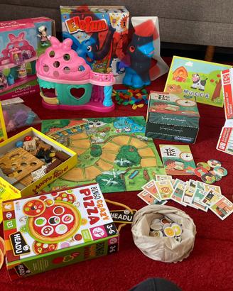 Giochi in scatola e di società per bimbi 2-7 anni