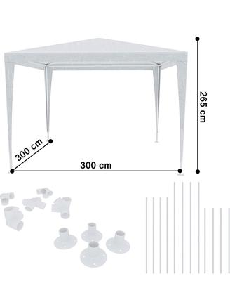 Gazebo 3x3 M o 6 x3 Struttura In Acciaio copertura