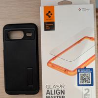 Cover e Vetro temprato Spigen Pixel 8 usato