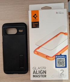 Cover e Vetro temprato Spigen Pixel 8 usato