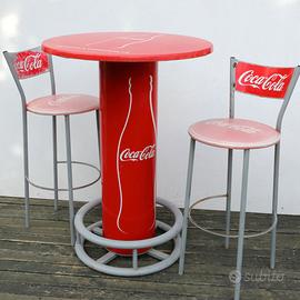 tavolo Coca Cola e 2 sgabelli