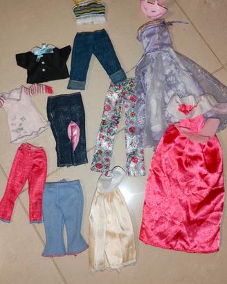 Lotto vestiti barbie 
