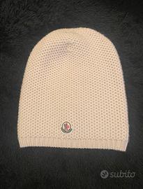 Cappello lana Moncler color panna