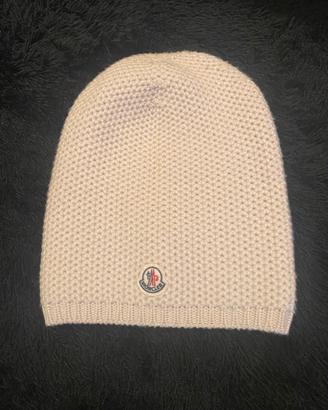 Cappello lana Moncler color panna