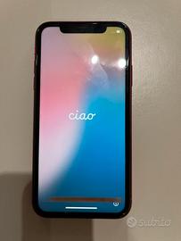Iphone XR rosso con display difettoso