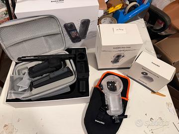 Insta360 x5 come nuova pou accessori