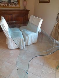 tavolo in vetro temprato
