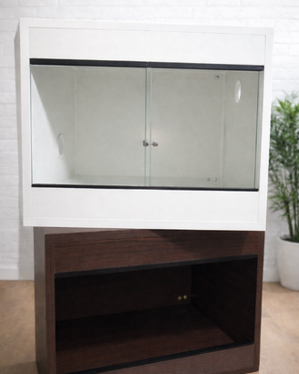 Teche - Terrari per rettili cm 50/60 noce o bianco