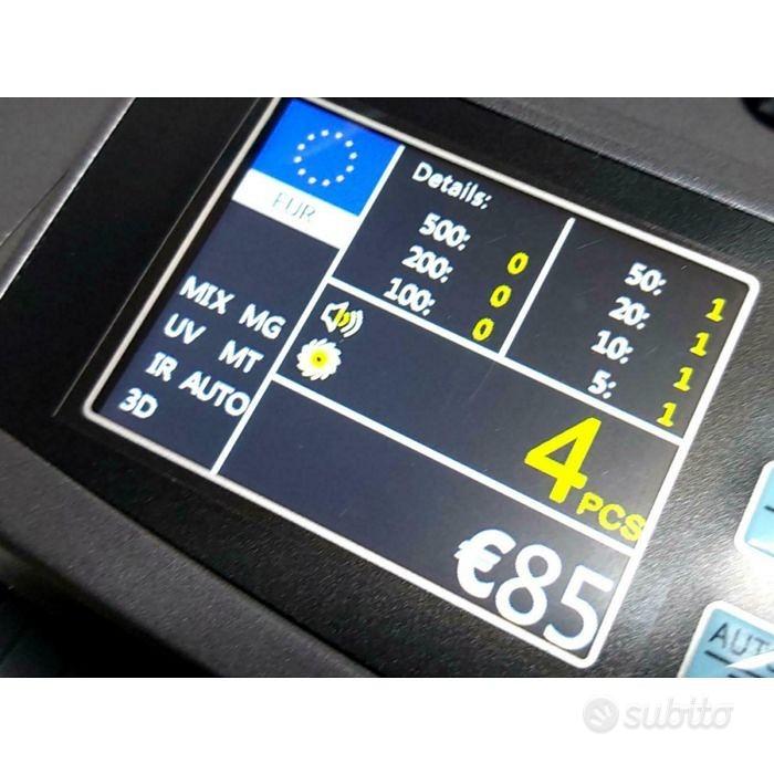 Contabanconote Con Display LED E Rivelatore Di Falsi - UV/MG, 1000 Banconote/Minuto