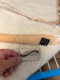 Copriletto 100% lana vergine merinos kashmire