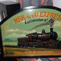 PANNELLO LOCOMOTIVA IN LEGNO