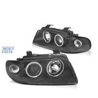 FARI PER AUDI A4 B5 94-99 ANGEL EYES CCFL FONDO NE