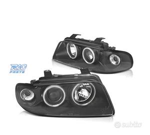 FARI PER AUDI A4 B5 94-99 ANGEL EYES CCFL FONDO NE