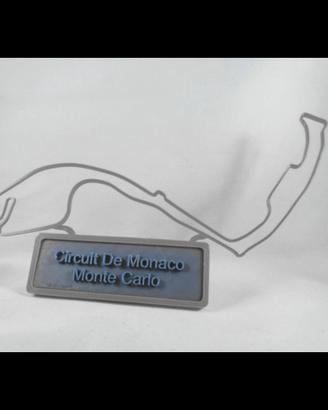 Piste di formula 1 con targa