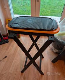 Piastra professionale con cavalletto e tagliere 
