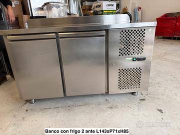 Banco in acciaio frigo