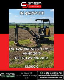 MINIESCAVATORE VOLVO EC 15 D - - Anno 2015