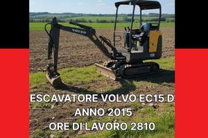MINIESCAVATORE VOLVO EC 15 D - - Anno 2015