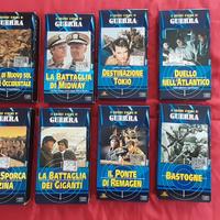 8 vhs il grande cinema guerra-fabbri-titoli vari